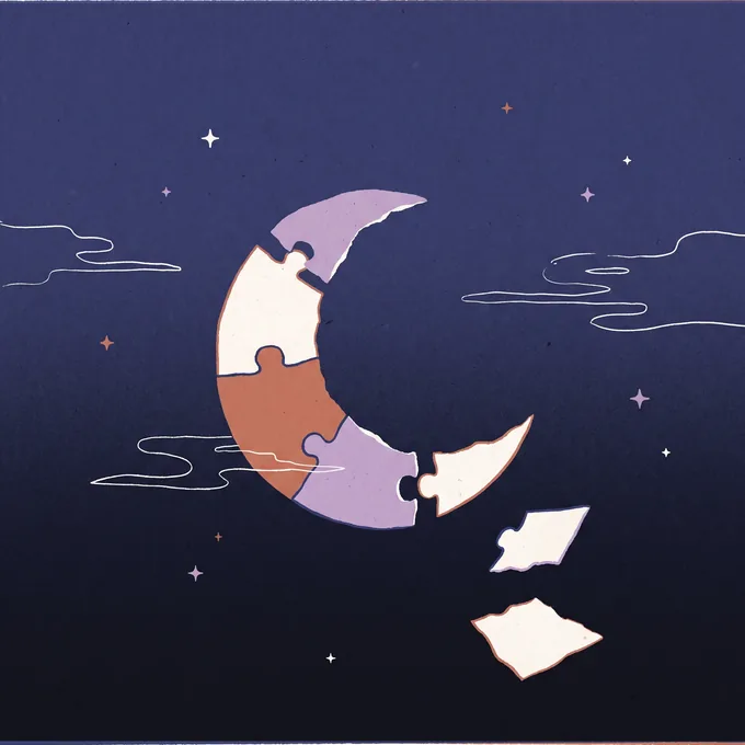 Puzzle piece illustration representing the pieces of a dream coming together